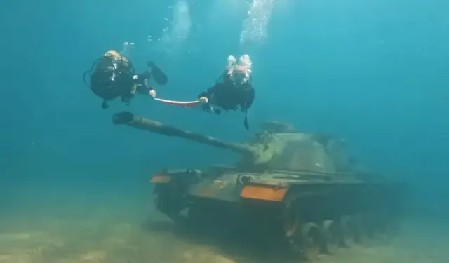 Saros Körfezi'ndeki tank batığı, dalış tutkunlarının gözdesi oldu