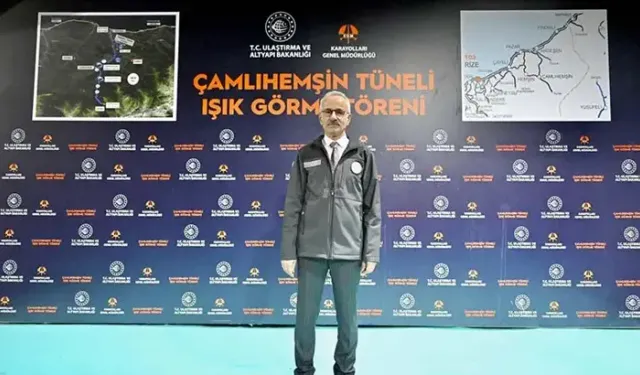 Bakan Uraloğlu: Çamlıhemşin tünelli geçişi pazartesi günü hizmete açılacak