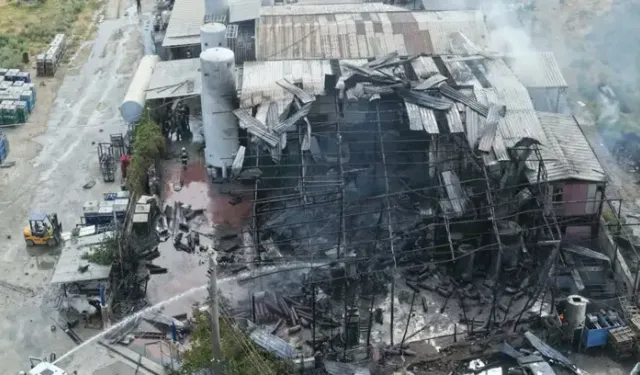Dolum tesisinde patlama sonrası yangın: 2 ölü, 2 yaralı