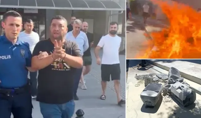 Belediye binası önünde ceza yediği cihazları yaktı: İşletme sahibi tutuklandı