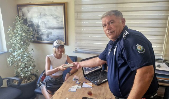 Serik’te zabıta ekiplerinden örnek davranış
