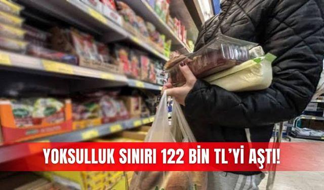 Yoksulluk sınırı 122 bin TL’yi aştı!