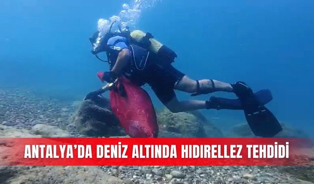 Antalya’da deniz altında Hıdırellez tehdidi