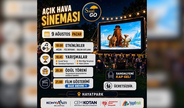 HayatPark’ta açık hava sineması heyecanı