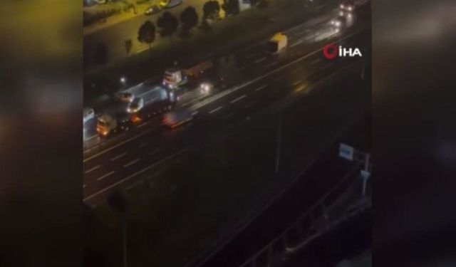 11 araçlık zincirleme kaza cep telefonu kamerasında
