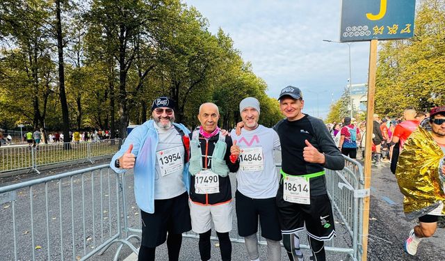 Moskova Maratonu'nda Türkiye'yi temsil etti