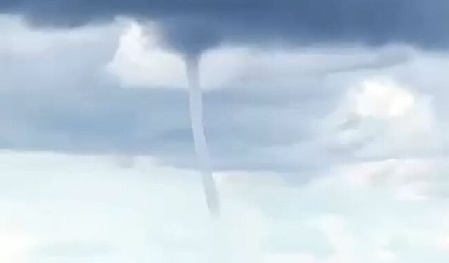 Alanya'da hortum görntülendi