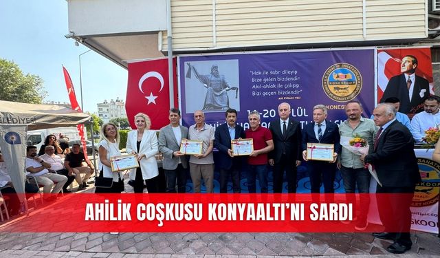 Ahilik coşkusu Konyaaltı’nı sardı