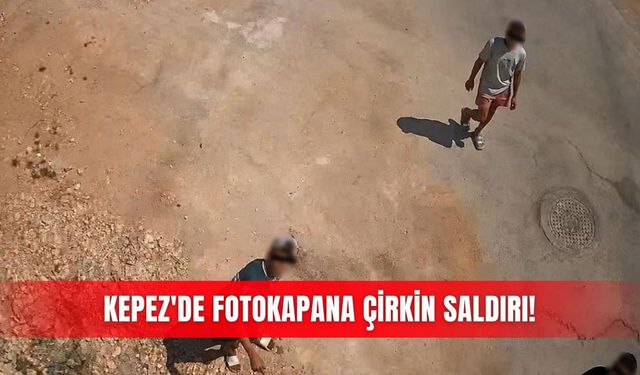 Kepez'de fotokapana çirkin saldırı!