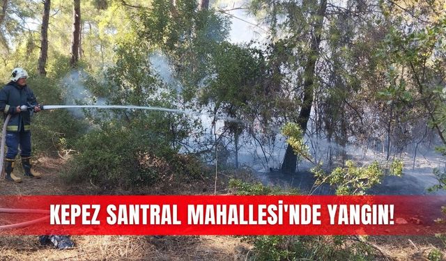 Kepez Santral Mahallesi'nde yangın!