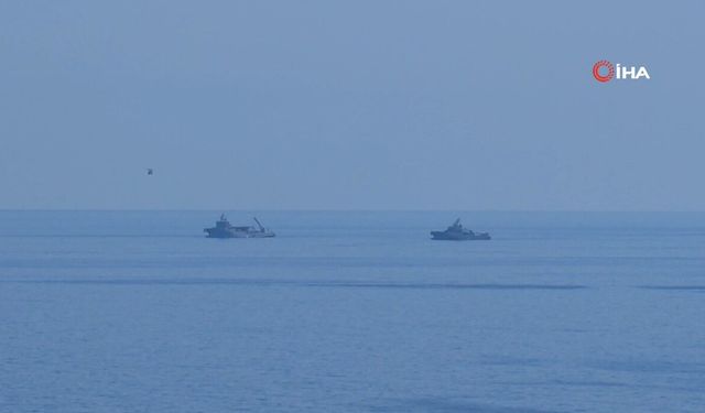 Girne’de arama çalışmaları 4’üncü gününde: TCG Alemdar çalışmalara katıldı
