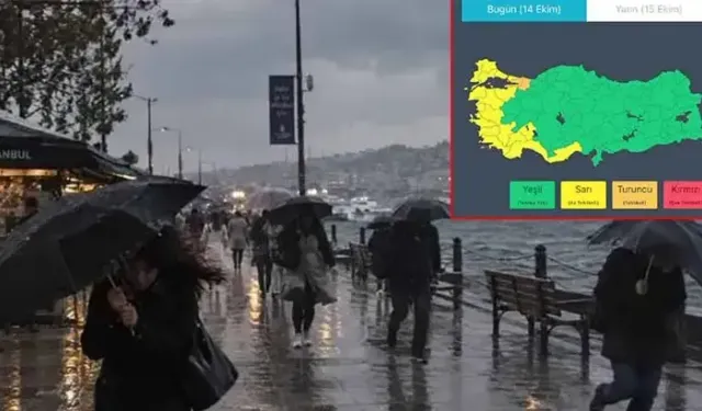 İçişleri Bakanlığı'ndan 'sağanak' ve 'fırtına' uyarısı