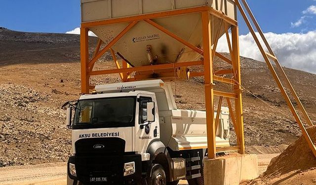 Aksu'dan Elmalı'ya destek