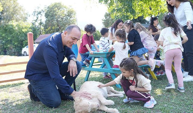 Miniklerden ‘can dostlar’a ziyaret