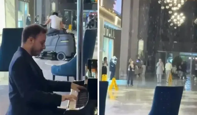Titanic filmi Antalya'da gerçek oldu: Oteli su bastı, o piyano çalmaya devam etti