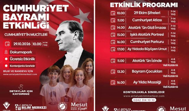 Kepez’de Cumhuriyet coşkusu bilimle buluşuyor