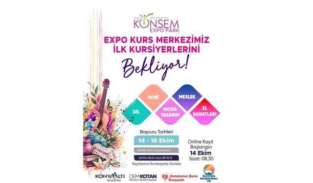 Konyaaltı'ndan EXPO Park’ta sanat kursları