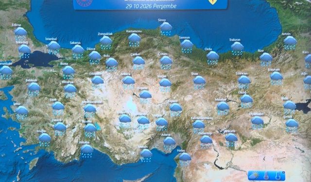 Meteoroloji uyardı: "Kuvvetli yağışa karşı dikkatli olalım"