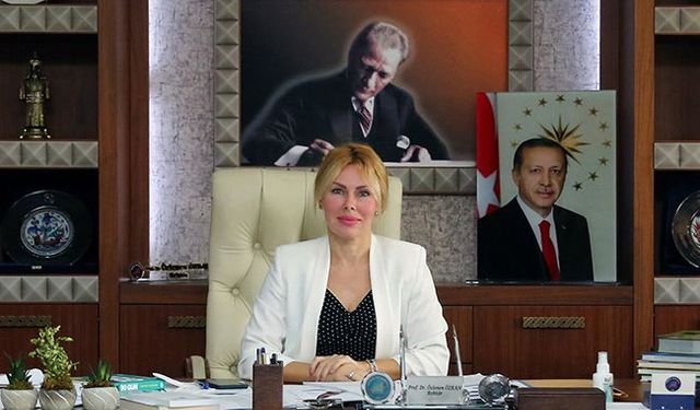 Rektör Özkan geçmiş olsun dilekleri için teşekkür etti