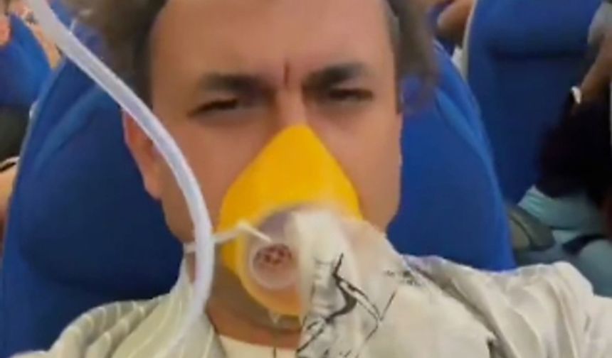 Uçukta dehşet dolu anlar... Motorlar yandı!