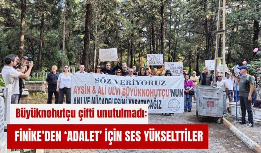 Büyüknohutçu çifti unutulmadı: Finike’den ‘adalet’ için ses yükselttiler