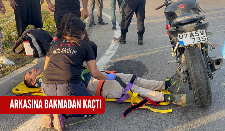 Arkasına bakmadan kaçtı