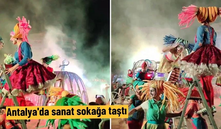 Antalya'da sanat sokağa taştı