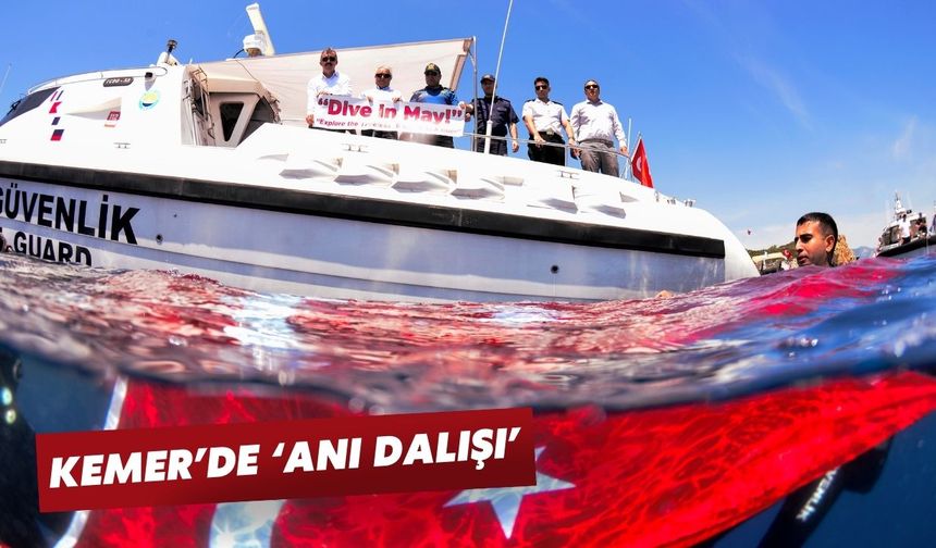 Kemer’de ‘anı dalışı’