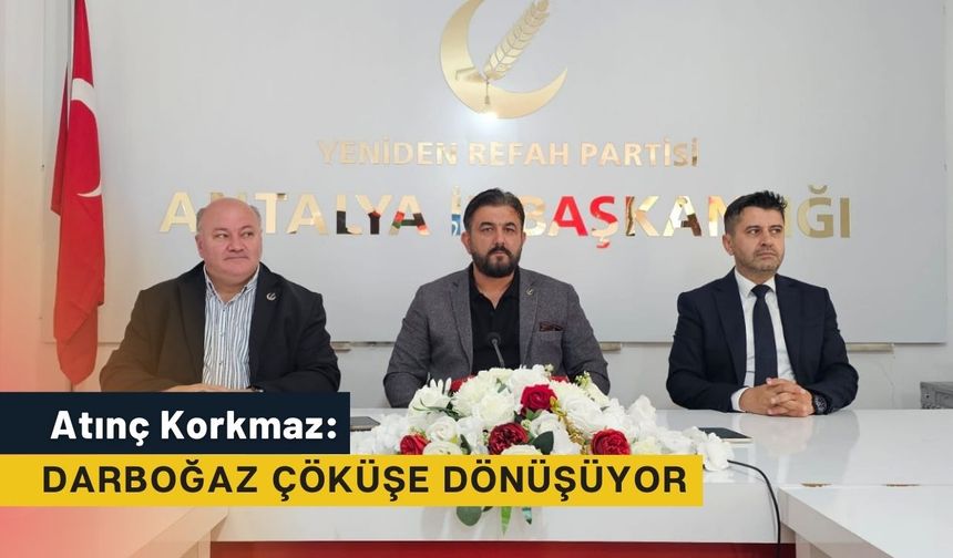 Atınç Korkmaz: Darboğaz çöküşe dönüşüyor