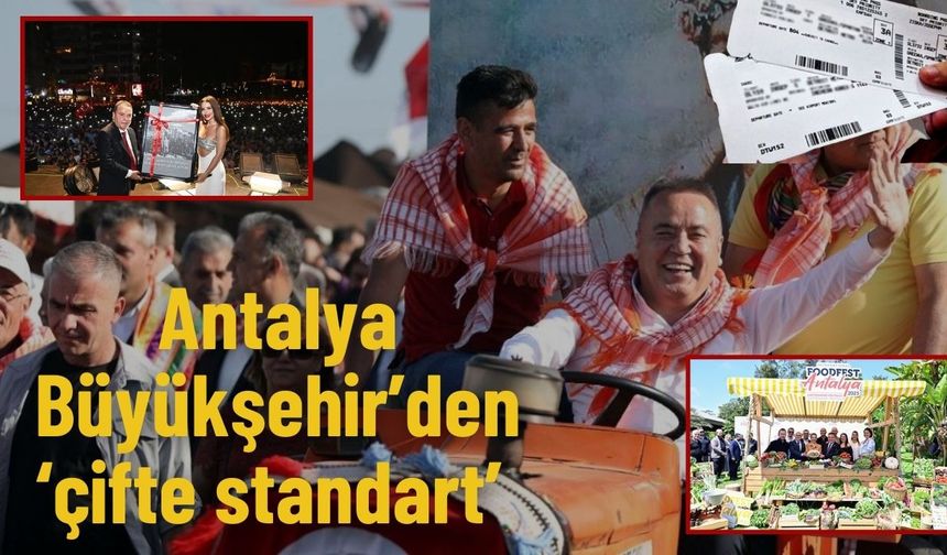 Antalya Büyükşehir’den ‘çifte standart’