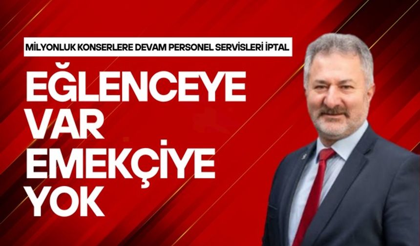 Milyonluk konserlere devam personel servisleri iptal...Eğlenceye var emekçiye yok!