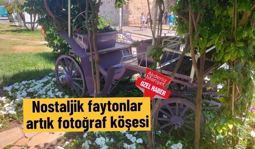 Nostaljik faytonlar artık fotoğraf köşesi