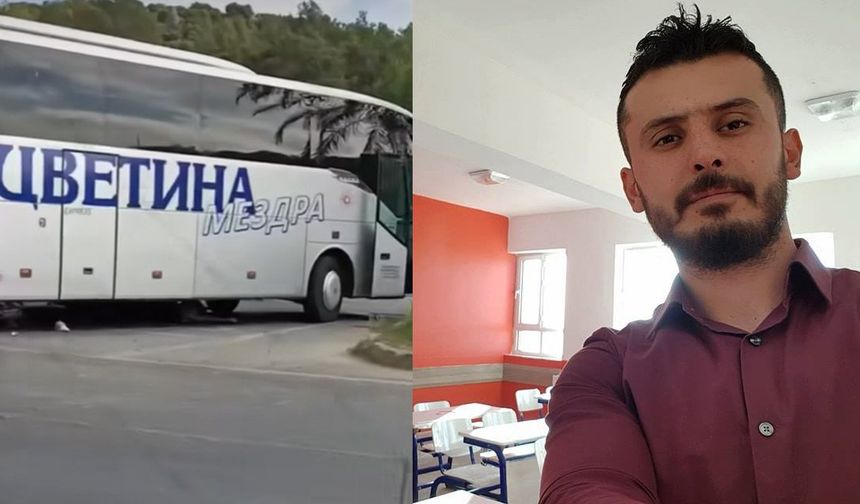 Otobüsle çarpışan motosikletli öldü