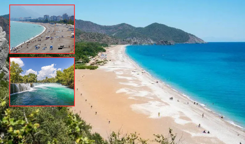 Antalya’da sıcaklardan bunalanlar bu noktalara akın ediyor!