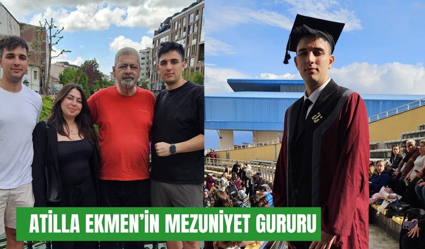Atilla Ekmen’in mezuniyet gururu: 'Oğlumun Antalyaspor Kulübü’nde görev almasını isterim'