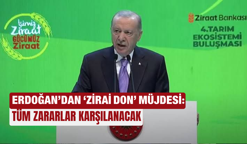 Erdoğan’dan ‘zirai don’ müjdesi: TÜM ZARARLAR KARŞILANACAK