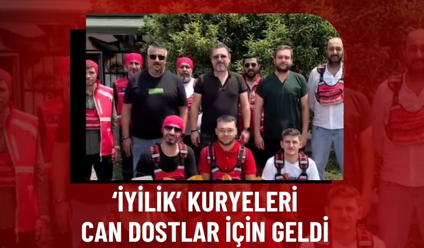 ‘İyilik’ kuryeleri can dostlar için geldi