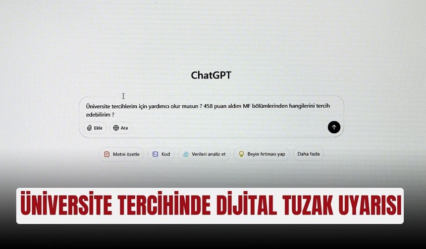 Üniversite tercihinde dijital tuzak uyarısı