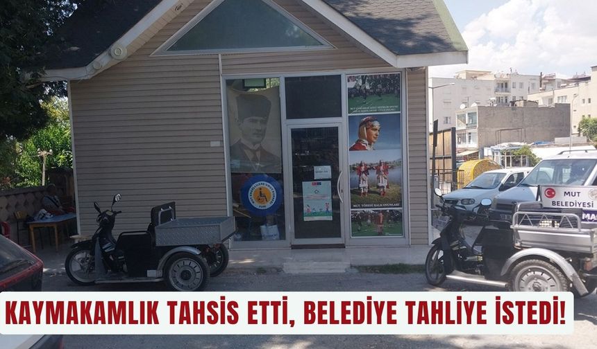 Kaymakamlık tahsis etti, belediye tahliye istedi!