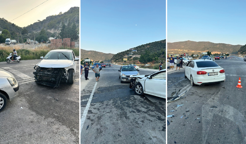 Antalya'da üç araç çarpıştı: 7 yaralı