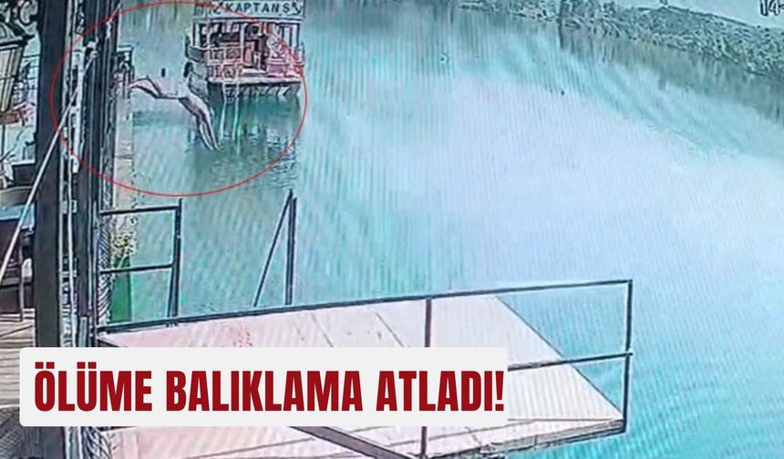 Ölüme balıklama atlayan adam yaşamını yitirdi geriye sadece olay anı görüntüleri kaldı