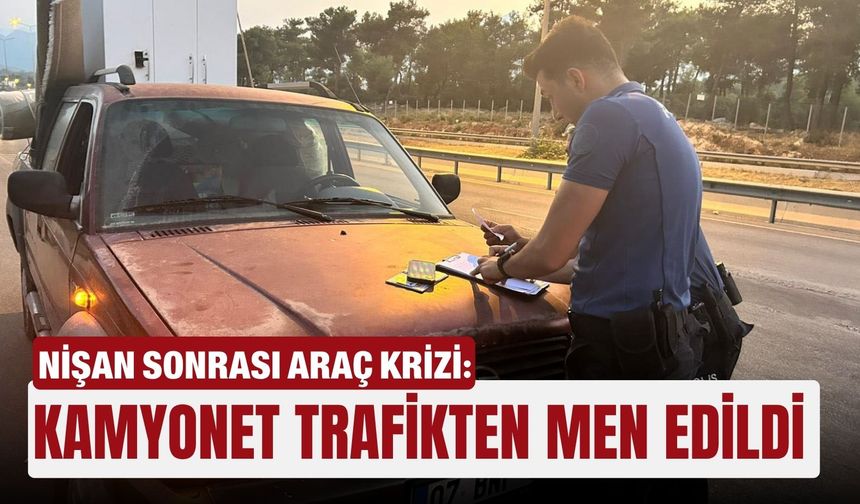 Eski nişanlısıyla ortak aldığı araç trafikten men edildi