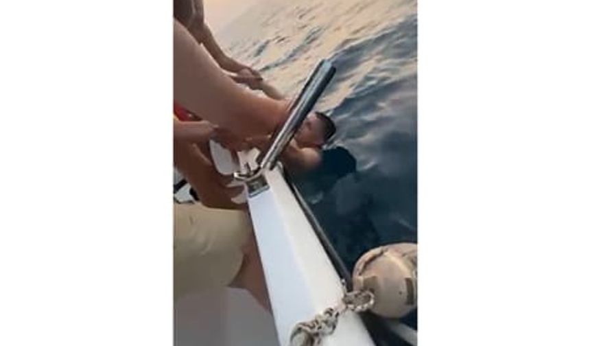 Alanya’da boğulma tehlikesi kamerada