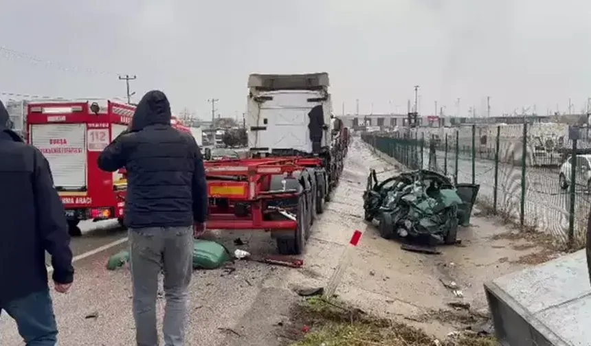 Park halindeki TIR ile elektrik panosuna çarptı