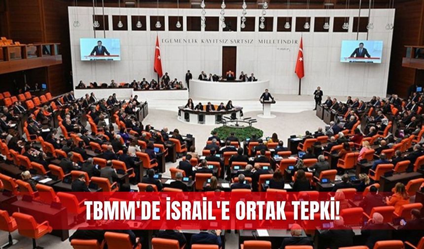 TBMM'de İsrail'e oybirliğiyle ortak tepki!