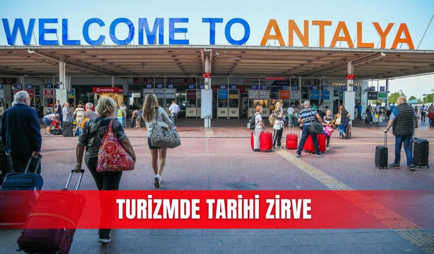 Turizmde tarihi zirve