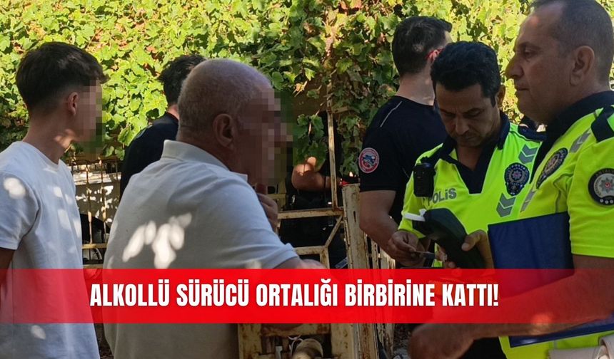 Alkollü sürücü ortalığı birbirine kattı!
