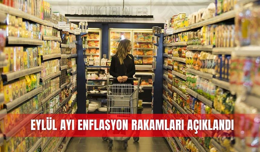 Eylül ayı enflasyon rakamları açıklandı