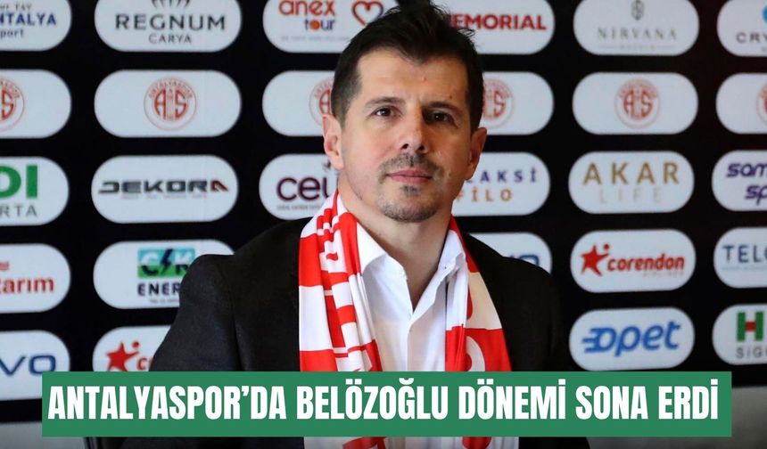 Antalyaspor’da Belözoğlu dönemi sona erdi