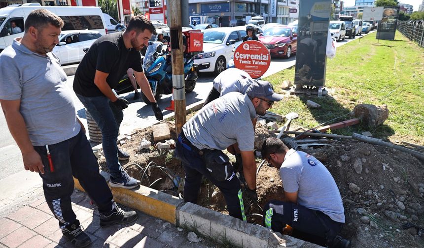 Büyükşehir sinyalizasyon alt yapısını yeniliyor